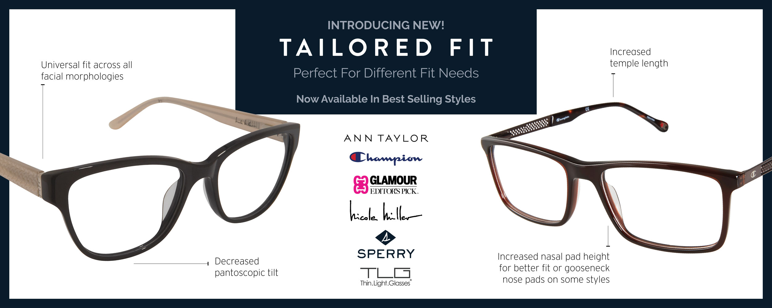 Introducing New! Tailored Fit. Perfect For Different Fit Needs. Now Available In Best Selling Styles.